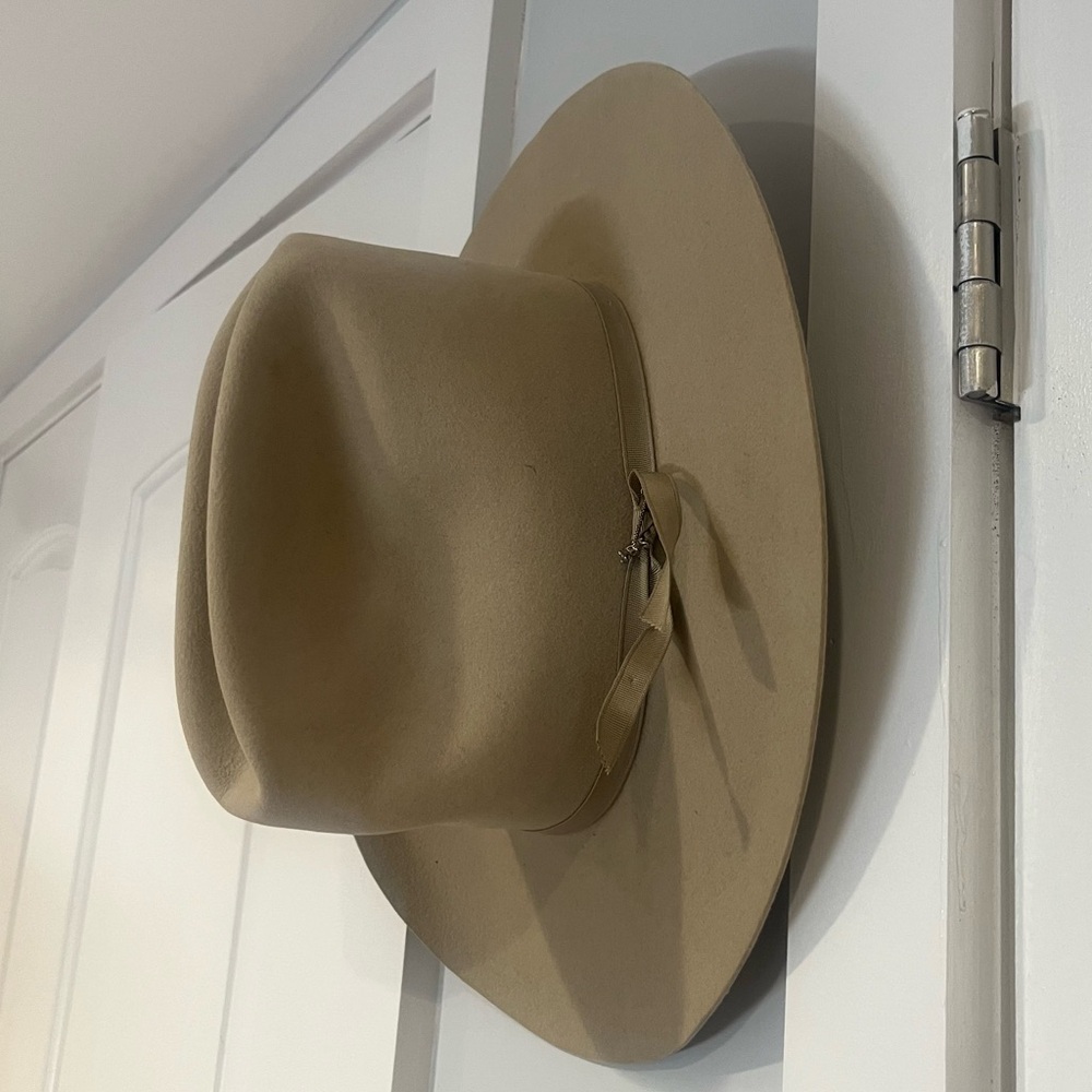 Stetson 4x Beaver Beige Cowboy Hat – Size 7  5/8 John B. Stetson Western Hat